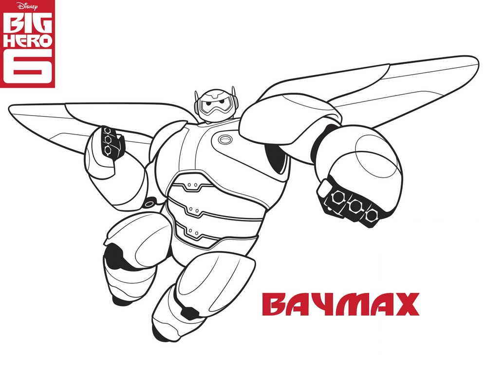 coloriage les nouveaux heros baymax